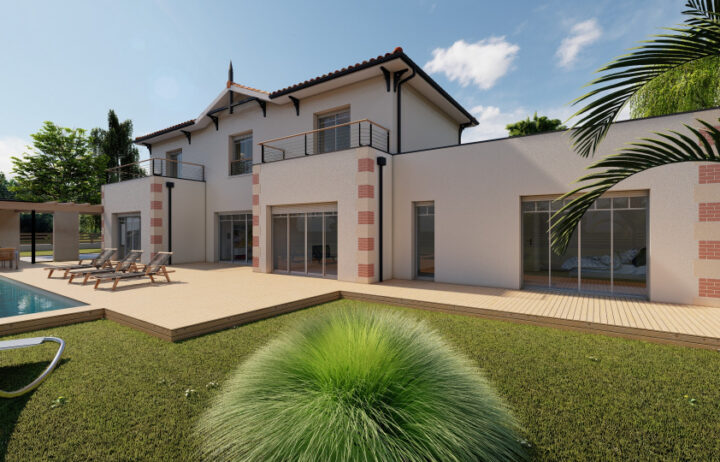 votre maison de 240m2 sur un terrain de 1390m2 sur la commune de Saint-Pierre-de-Mons au prix de 650300€ avec Alpha Constructions
