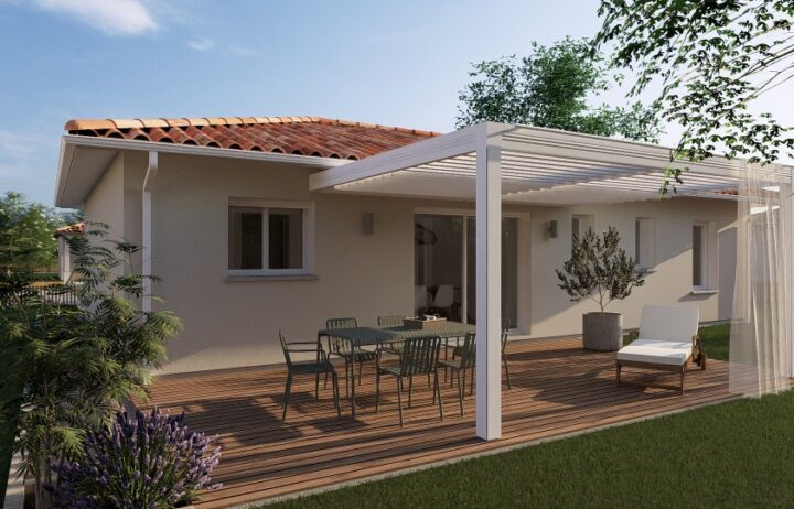 votre maison de 80m2 sur un terrain de 1390m2 sur la commune de Saint-Pierre-de-Mons au prix de 215100€ avec Alpha Constructions