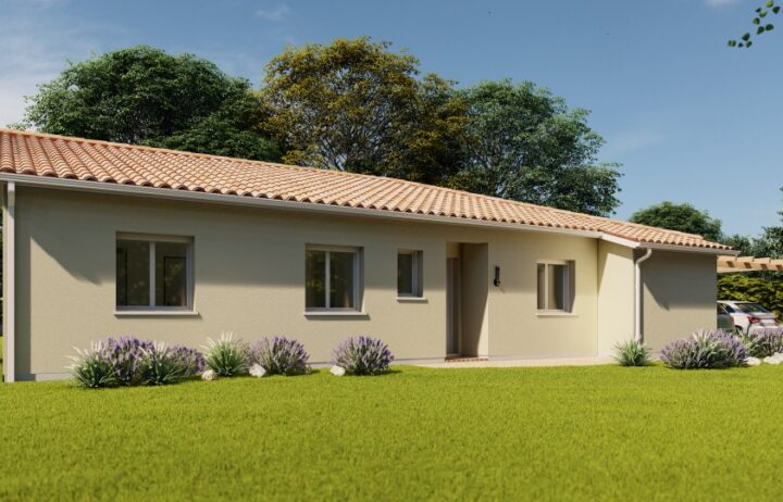 votre maison de 111m2 sur un terrain de 1390m2 sur la commune de Saint-Pierre-de-Mons au prix de 312300&euro; avec Alpha Constructions