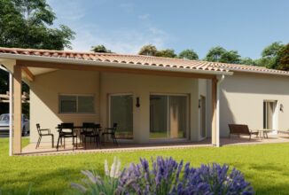 votre maison de 111m2 sur un terrain de 1390m2 sur la commune de Saint-Pierre-de-Mons au prix de 312300&euro; avec Alpha Constructions