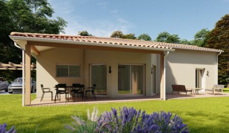 votre maison de 111m2 sur un terrain de 1390m2 sur la commune de Saint-Pierre-de-Mons au prix de 312300&euro; avec Alpha Constructions