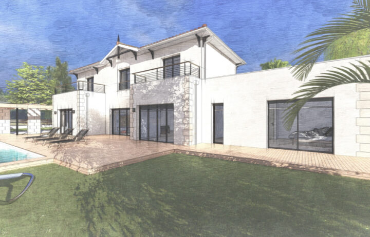 votre maison de 240m2 sur un terrain de 1390m2 sur la commune de Saint-Pierre-de-Mons au prix de 650300€ avec Alpha Constructions