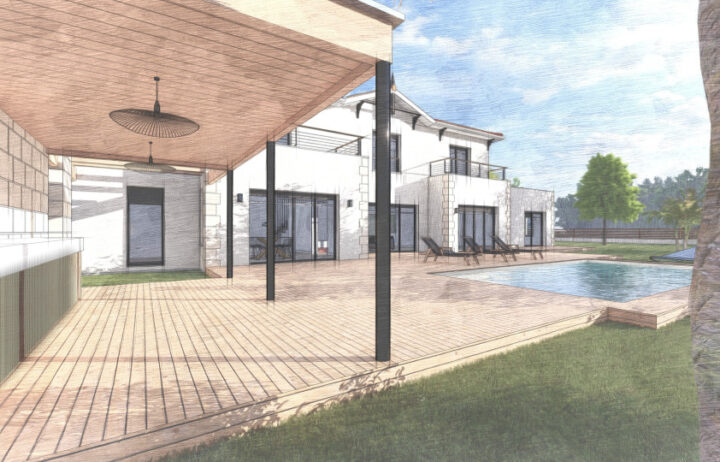 votre maison de 240m2 sur un terrain de 1390m2 sur la commune de Saint-Pierre-de-Mons au prix de 650300€ avec Alpha Constructions
