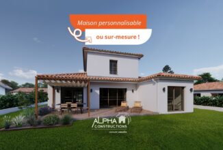 votre maison de 110m2 sur un terrain de 802m2 sur la commune de Saint-Selve au prix de 438426&euro; avec Alpha Constructions