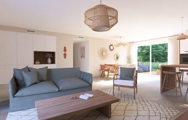votre maison de 100m2 sur un terrain de 802m2 sur la commune de Saint-Selve au prix de 339410&euro; avec Alpha Constructions