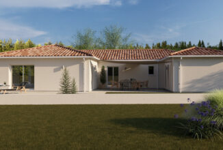 votre maison de 164m2 sur un terrain de 1100m2 sur la commune de Saint-Selve au prix de 595700&euro; avec Alpha Constructions