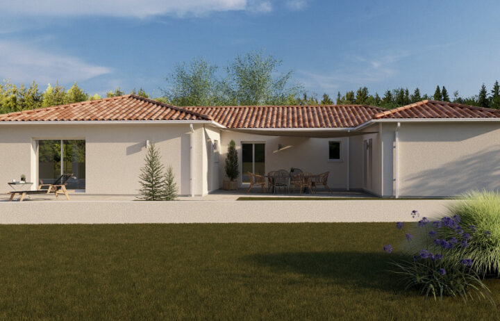 votre maison de 164m2 sur un terrain de 1100m2 sur la commune de Saint-Selve au prix de 595700&euro; avec Alpha Constructions