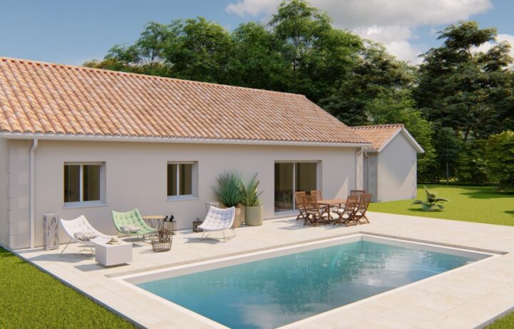 votre maison de 98m2 sur un terrain de 1500m2 sur la commune de Sainte-Nathalène au prix de 218600&euro; avec Alpha Constructions