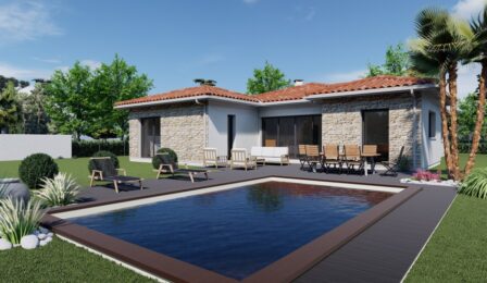 votre maison de 165m2 sur un terrain de 800m2 sur la commune de Semussac au prix de 471000&euro; avec Alpha Constructions