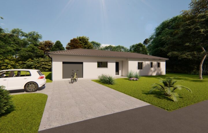 votre maison de 106m2 sur un terrain de 1200m2 sur la commune de Trélissac au prix de 268500&euro; avec Alpha Constructions