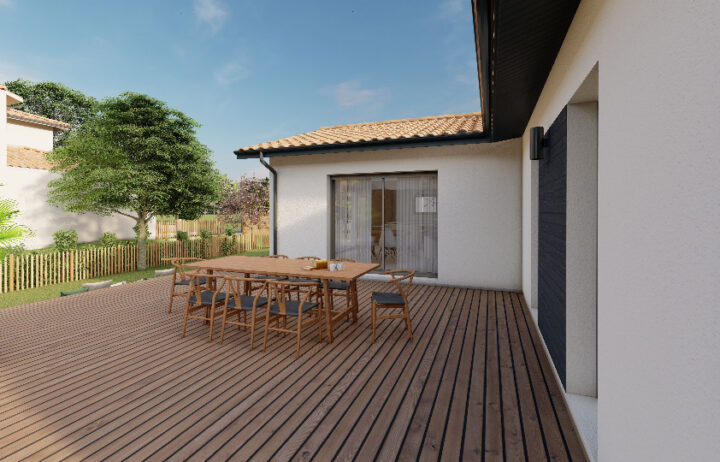 votre maison de 90m2 sur un terrain de 1640m2 sur la commune de Villandraut au prix de 250000&euro; avec Alpha Constructions