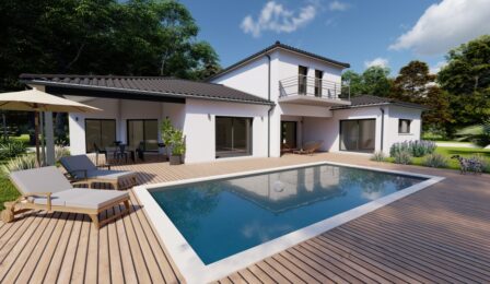 votre maison de 206m2 sur un terrain de 1968m2 sur la commune de Arsac au prix de 672600&euro; avec Alpha Constructions