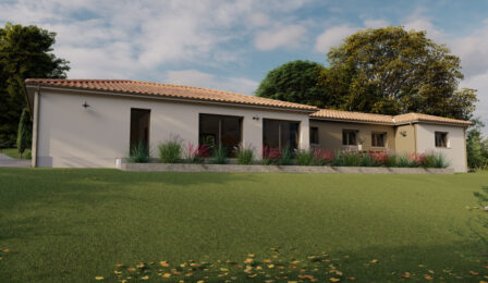 votre maison de 128m2 sur un terrain de 627m2 sur la commune de Arsac au prix de 453450&euro; avec Alpha Constructions