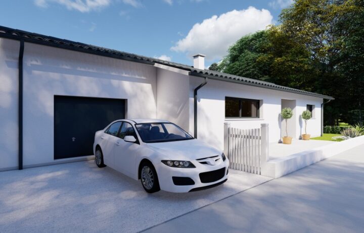 votre maison de 135m2 sur un terrain de 1400m2 sur la commune de Boulazac au prix de 289150€ avec Alpha Constructions
