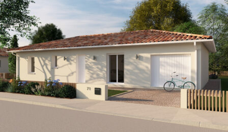 votre maison de 100m2 sur un terrain de 1200m2 sur la commune de Brive-la-Gaillarde au prix de 290000&euro; avec Alpha Constructions