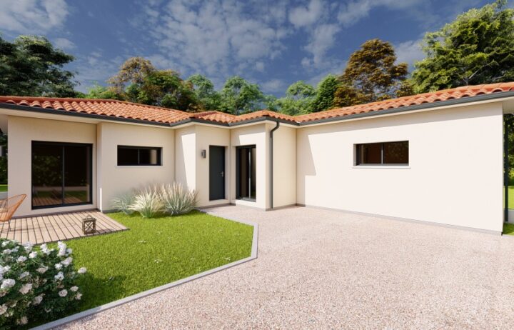 votre maison de 78m2 sur un terrain de 2000m2 sur la commune de Cahors au prix de 220000€ avec Alpha Constructions