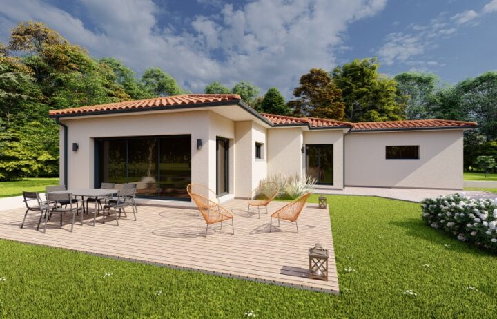 votre maison de 78m2 sur un terrain de 2000m2 sur la commune de Cahors au prix de 220000€ avec Alpha Constructions