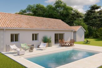 votre maison de 98m2 sur un terrain de 2000m2 sur la commune de Calviac-en-Périgord au prix de 235200&euro; avec Alpha Constructions