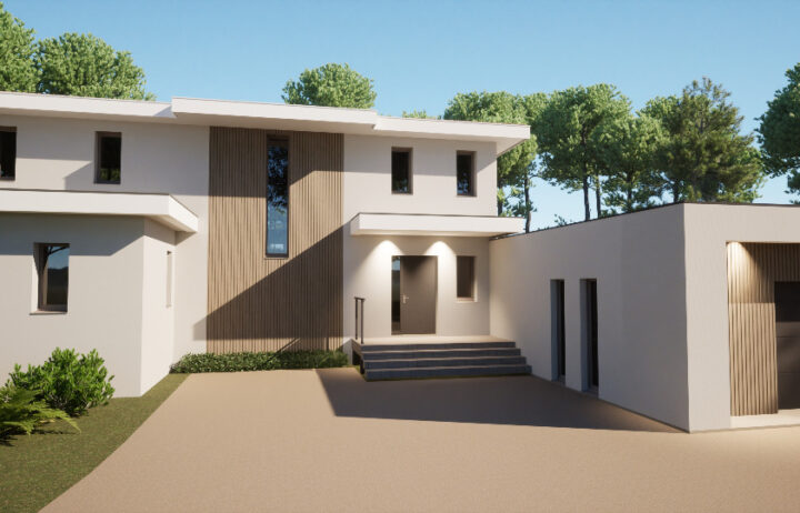 votre maison de 250m2 sur un terrain de 802m2 sur la commune de Camblanes-et-Meynac au prix de 790000€ avec Alpha Constructions