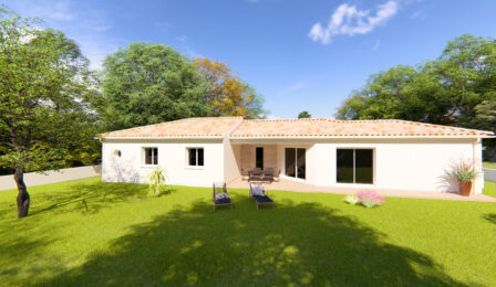 votre maison de 118m2 sur un terrain de 1800m2 sur la commune de Carsac-Aillac au prix de 286900&euro; avec Alpha Constructions