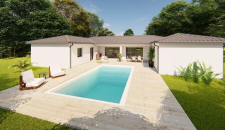 votre maison de 106m2 sur un terrain de 1200m2 sur la commune de Castelnau-Montratier au prix de 285000&euro; avec Alpha Constructions