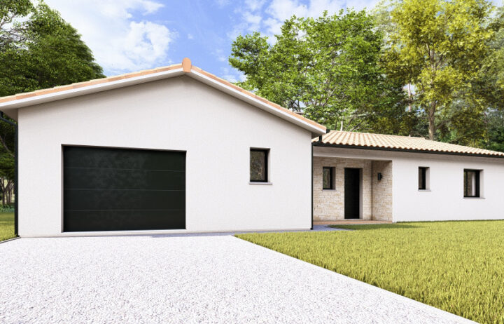 votre maison de 120m2 sur un terrain de 2400m2 sur la commune de Cherves-Richemont au prix de 283000&euro; avec Alpha Constructions
