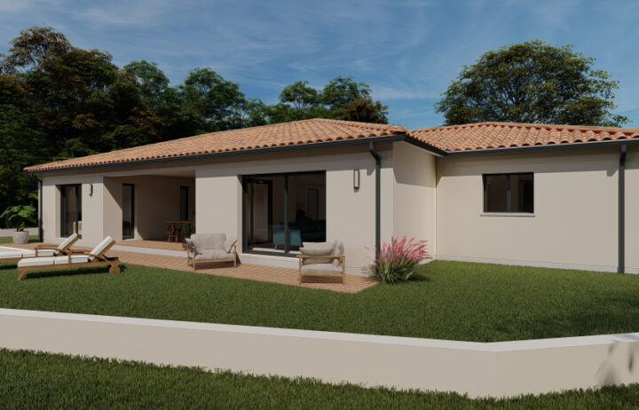 votre maison de 120m2 sur un terrain de 1050m2 sur la commune de Cosnac au prix de 345000€ avec Alpha Constructions