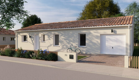 votre maison de 100m2 sur un terrain de 550m2 sur la commune de Daignac au prix de 248000&euro; avec Alpha Constructions