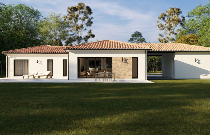 votre maison de 125m2 sur un terrain de 1250m2 sur la commune de Dirac au prix de 310000€ avec Alpha Constructions