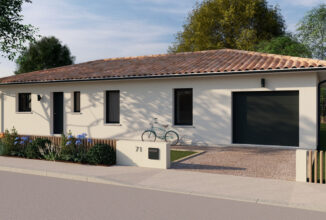 votre maison de 100m2 sur un terrain de 1250m2 sur la commune de Dirac au prix de 230000&euro; avec Alpha Constructions