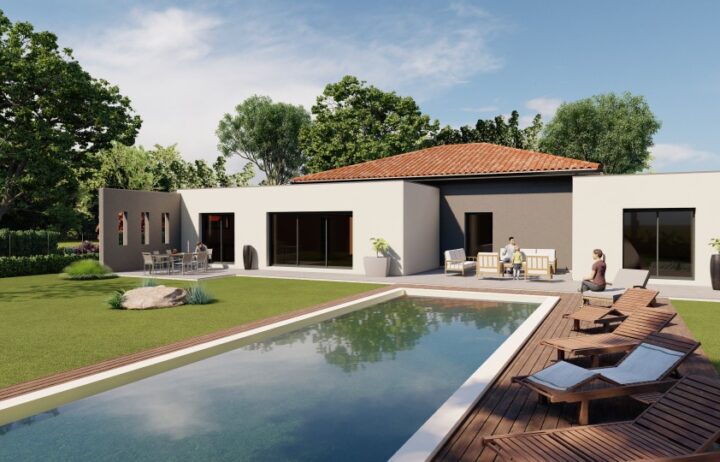 votre maison de 200m2 sur un terrain de 4100m2 sur la commune de Jonzac au prix de 440000&euro; avec Alpha Constructions