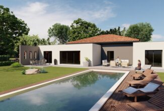 votre maison de 200m2 sur un terrain de 4100m2 sur la commune de Jonzac au prix de 440000&euro; avec Alpha Constructions