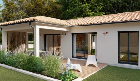 votre maison de 104m2 sur un terrain de 1400m2 sur la commune de Lachapelle-Auzac au prix de 318000&euro; avec Alpha Constructions
