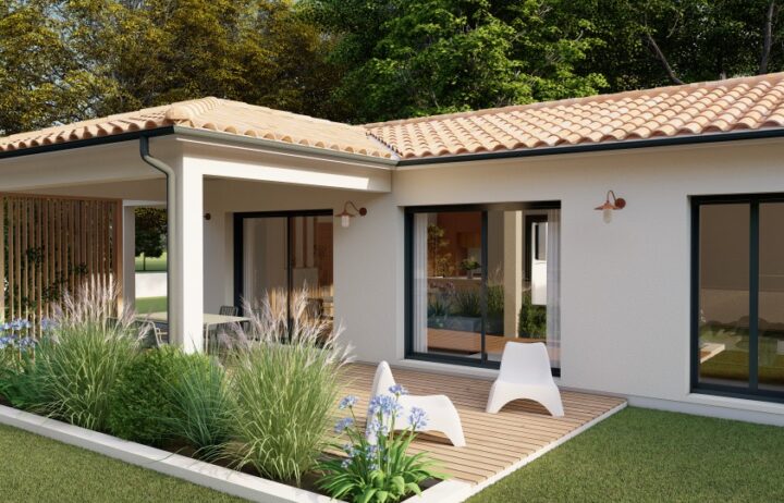 votre maison de 104m2 sur un terrain de 1400m2 sur la commune de Lachapelle-Auzac au prix de 318000€ avec Alpha Constructions