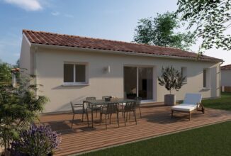 votre maison de 90m2 sur un terrain de 685m2 sur la commune de Landiras au prix de 219652&euro; avec Alpha Constructions
