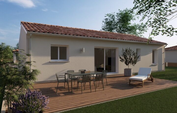 votre maison de 90m2 sur un terrain de 685m2 sur la commune de Landiras au prix de 219652€ avec Alpha Constructions