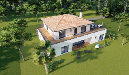 votre maison de 120m2 sur un terrain de 5400m2 sur la commune de Langoiran au prix de 399000&euro; avec Alpha Constructions