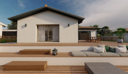 votre maison de 90m2 sur un terrain de 1000m2 sur la commune de Laroque-Timbaut au prix de 257000&euro; avec Alpha Constructions