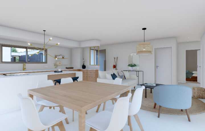 votre maison de 100m2 sur un terrain de 1000m2 sur la commune de Laroque-Timbaut au prix de 321000&euro; avec Alpha Constructions