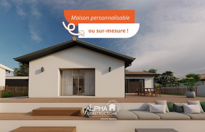 votre maison de 80m2 sur un terrain de 785m2 sur la commune de Lignan-de-Bordeaux au prix de 308000€ avec Alpha Constructions