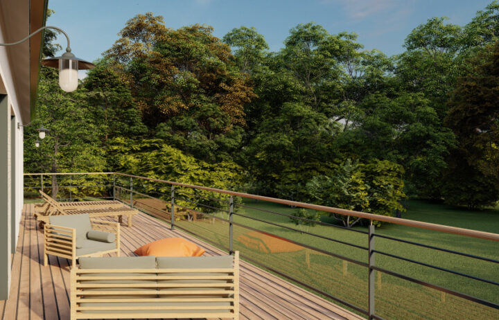 votre maison de 100m2 sur un terrain de 1200m2 sur la commune de Lissac-sur-Couze au prix de 461000€ avec Alpha Constructions