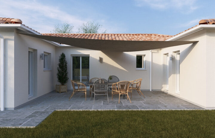 votre maison de 164m2 sur un terrain de 721m2 sur la commune de Léognan au prix de 542425€ avec Alpha Constructions