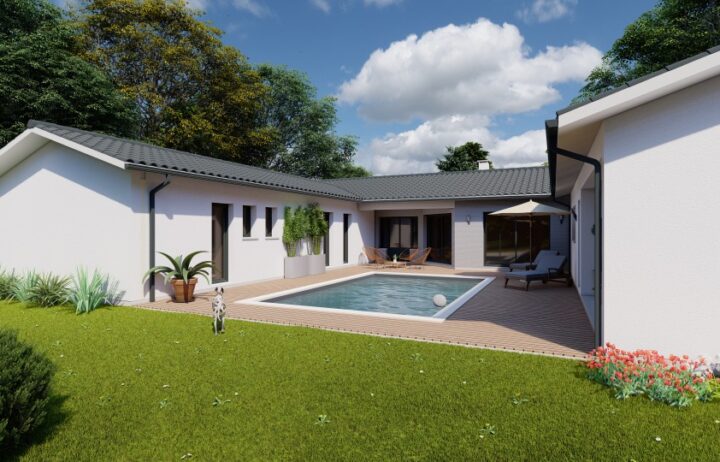 votre maison de 135m2 sur un terrain de 1163m2 sur la commune de Marsaneix au prix de 358000&euro; avec Alpha Constructions