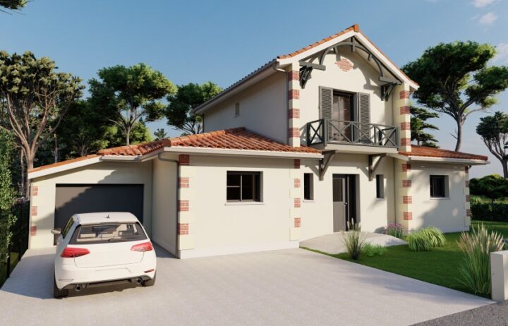 votre maison de 115m2 sur un terrain de 500m2 sur la commune de Martignas-sur-Jalle au prix de 487600&euro; avec Alpha Constructions