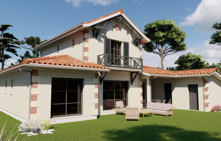 votre maison de 115m2 sur un terrain de 500m2 sur la commune de Martignas-sur-Jalle au prix de 487600&euro; avec Alpha Constructions