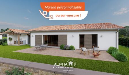 votre maison de 90m2 sur un terrain de 605m2 sur la commune de Martillac au prix de 324613&euro; avec Alpha Constructions