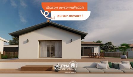 votre maison de 115m2 sur un terrain de 605m2 sur la commune de Martillac au prix de 376364&euro; avec Alpha Constructions