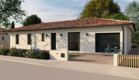 votre maison de 110m2 sur un terrain de 1000m2 sur la commune de Mercuès au prix de 235000&euro; avec Alpha Constructions