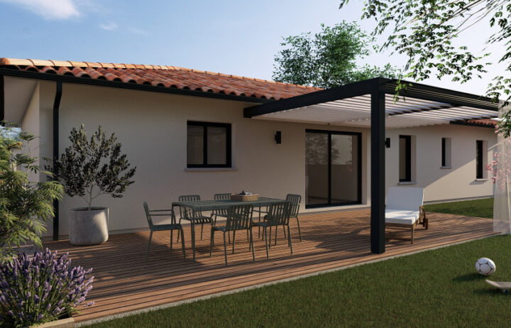 votre maison de 110m2 sur un terrain de 1000m2 sur la commune de Mercuès au prix de 235000€ avec Alpha Constructions