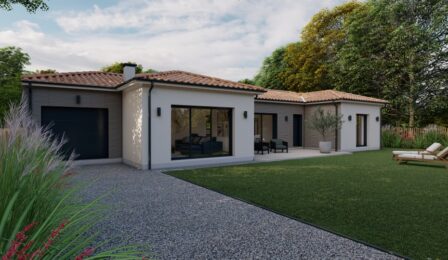 votre maison de 145m2 sur un terrain de 1880m2 sur la commune de Mirambeau au prix de 350000&euro; avec Alpha Constructions